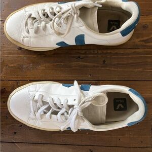 Veja Campo White and Blue Sneakers